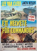 Ett helvete för Commandos 1969 poster Lee Van Cleef Dario Argento Krig