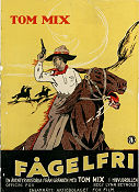 Fågelfri 1924 poster Tom Mix Tony the Horse Lynn Reynolds
