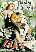 Falska millionären 1931 movie poster Zarah Leander Fridolf Rhudin Paul Merzbach Art Deco