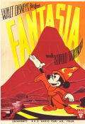 Fantasia 1942 poster Mickey Mouse Fantasia 1942 poster Mickey Mouse
