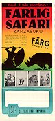Farlig safari 1956 poster Michael Carr Hartley Lewis Cotlow Hitta mer: Africa Dokumentärer