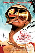 Fear and Loathing in Las Vegas 1998 movie poster Johnny Depp Benicio Del Toro Mark Harmon Terry Gilliam Cult movies Smoking