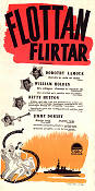 Flottan flirtar 1942 poster Dorothy Lamour William Holden Betty Hutton Jimmy Dorsey Victor Schertzinger Musikaler