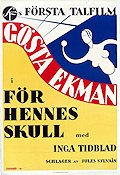 För hennes skull 1930 movie poster Gösta Ekman Inga Tidblad Paul Merzbach
