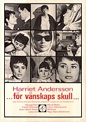 För vänskaps skull 1965 movie poster Harriet Andersson George Fant Ingvar Hirdwall Hans Abramson