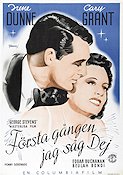 Penny Serenade 1942 movie poster Cary Grant Irene Dunne Eric Rohman art