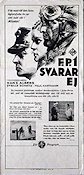 FP1 antwortet nicht 1932 movie poster Hans Albers