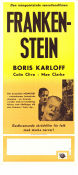 Frankenstein 1931 movie poster Boris Karloff Colin Clive Mae Clarke John Boles James Whale
