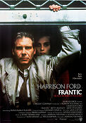 Frantic 1988 movie poster Harrison Ford Betty Buckley Emmanuelle Seigner Roman Polanski