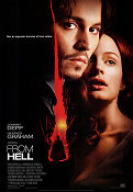 From Hell 2001 poster Johnny Depp Heather Graham Ian Holm Albert Hughes