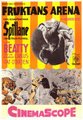 Fruktans arena 1954 poster Clyde Beatty Pat O´Brien Mickey Spillane James Edward Grant Cirkus