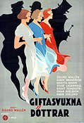 Giftasvuxna döttrar 1933 movie poster Sigurd Wallén Karin Swanström Maritta Marke Birgit Tengroth