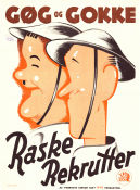 Raske rekrutter 1941 movie poster Stan Laurel Oliver Hardy Sheila Ryan Laurel and Hardy Monty Banks War