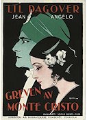 Greven av Monte Cristo 1929 movie poster Lil Dagover Jean Angelo