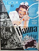 Hanna i societen 1940 movie poster Rut Holm Sports Eric Rohman art Find more: Large poster