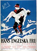 Hans engelska fru 1927 movie poster Gösta Ekman Gustaf Molander Poster artwork: Einar Nerman