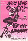 Här vare gangsters 1957 poster Jerry Lewis Martha Hyer Darren McGavin Don McGuire