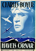Havets örnar 1937 poster Charles Boyer Flyg Eric Rohman art
