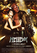 Hellboy II: The Golden Army 2008 poster Ron Perlman Selma Blair Doug Jones Guillermo Del Toro Från serier