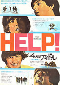 Help! 1965 movie poster Beatles John Lennon Paul McCartney George Harrison Richard Lester Rock and pop