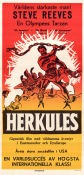 Herkules 1958 poster Steve Reeves Sylva Koscina Fabrizio Mioni Pietro Francisci Svärd och sandal