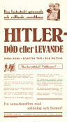 Hitler Dead or Alive 1942 movie poster Ward Bond Dorothy Tree Warren Hymer Nick Grinde Find more: Nazi