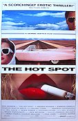 The Hot Spot 1990 movie poster Don Johnson Virginia Madsen Jennifer Connelly Dennis Hopper Cars and racing Smoking