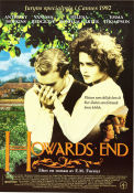 Howards End 1992 poster Anthony Hopkins Helena Bonham Carter James Ivory Text: E M Forster Romantik