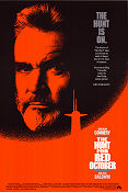 The Hunt For Red October 1990 poster Sean Connery Alec Baldwin Stellan Skarsgård John McTiernan