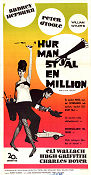 How to Steal a Million 1966 movie poster Audrey Hepburn Peter O´Toole Eli Wallach William Wyler Poster artwork: Robert E McGinnis Money Cars and racing
