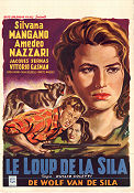 Il lupo della Sila 1949 poster Silvana Mangano Amedeo Nazzari Duilio Coletti