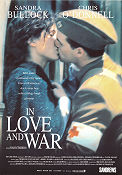 In Love and War 1996 poster Sandra Bullock Chris O´Donnell Richard Attenborough Romantik Krig Medicin och sjukhus