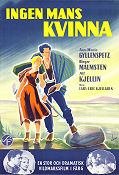Ingen mans kvinna 1953 movie poster Alf Kjellin Birger Malmsten Ann-Marie Gyllenspetz Lars-Eric Kjellgren Poster artwork: Walter Bjorne