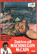 Jakten på Machine Gun McCain 1969 poster John Cassavetes Britt Ekland Peter Falk Giuliano Montaldo Vapen