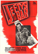 Jeftys bar 1948 poster Ida Lupino Richard Widmark Cornel Wilde Jean Negulesco Film Noir