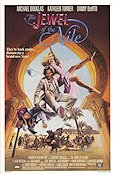 The Jewel of the Nile 1985 poster Michael Douglas Kathleen Turner Danny DeVito Lewis Teague