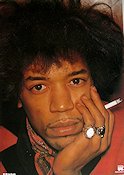 Jimi Hendrix 1981 poster Jimi Hendrix Rökning