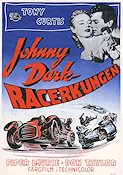 Johnny Dark 1954 poster Tony Curtis Piper Laurie Bilar och racing