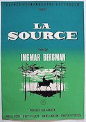La source 1959 movie poster Birgitta Valberg Gunnel Lindblom Max von Sydow Ingmar Bergman
