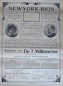 Kampen om de sju millionerna 1917 movie poster Find more: Silent movie