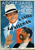 Kanske en gentleman 1935 movie poster Adolf Jahr Eric Rohman art