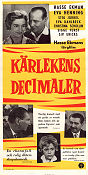 Kärlekens decimaler 1960 poster Eva Henning Christina Schollin Stig Järrel Sigge Fürst Eva Dahlbeck Siv Ericks Hasse Ekman