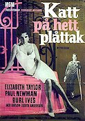Katt på hett plåttak 1958 poster Elizabeth Taylor Paul Newman Burl Ives Richard Brooks Damer