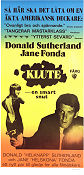 Klute 1971 movie poster Jane Fonda Donald Sutherland Alan J Pakula Police and thieves
