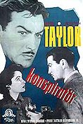 Konspiratör 1950 poster Elizabeth Taylor Robert Taylor