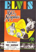 Kul i Acapulco 1963 poster Elvis Presley Ursula Andress Elsa Cardenas Richard Thorpe Musikaler