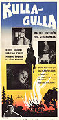 Kulla-Gulla 1956 movie poster Malou Fredén Erik Strandmark Håkan Bergström Writer: Martha Sandwall-Bergström Kids