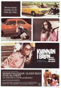 Kvinnan i bilen 1970 poster Samantha Eggar Oliver Reed Stephane Audran Anatole Litvak Bilar och racing