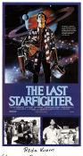 The Last Starfighter 1984 movie poster Lance Guest Robert Preston Kay E Kuter Nick Castle