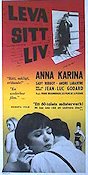 Vivre sa vie 1963 movie poster Anna Karina Jean-Luc Godard
